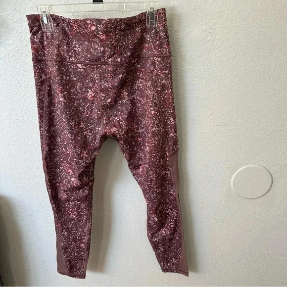 Athleta Rainer High Rise Tight Leggings Sandstone Brown purple 1X XL plus size - Picture 9 of 15